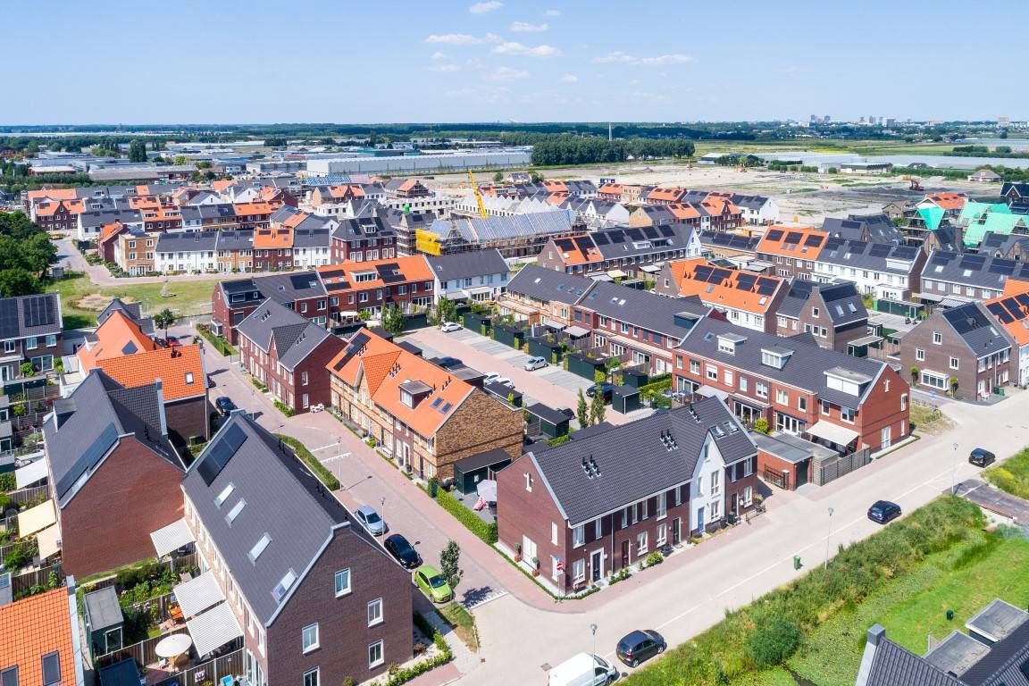 Allemaal huizen van bovenaf gemaakt