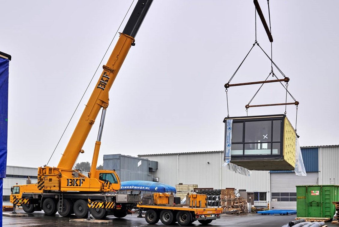 Houten studio verplaatsing vanaf fabriek