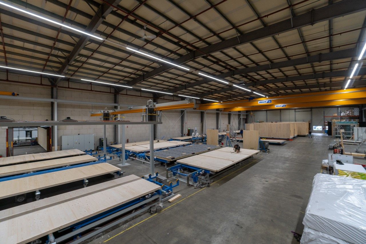 Productie Fabriek van Houten gebouwen